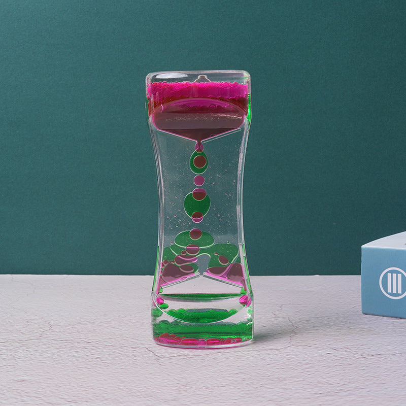 PrimeCart - Dual Color Liquid Acrylic Hourglass Timer Decor