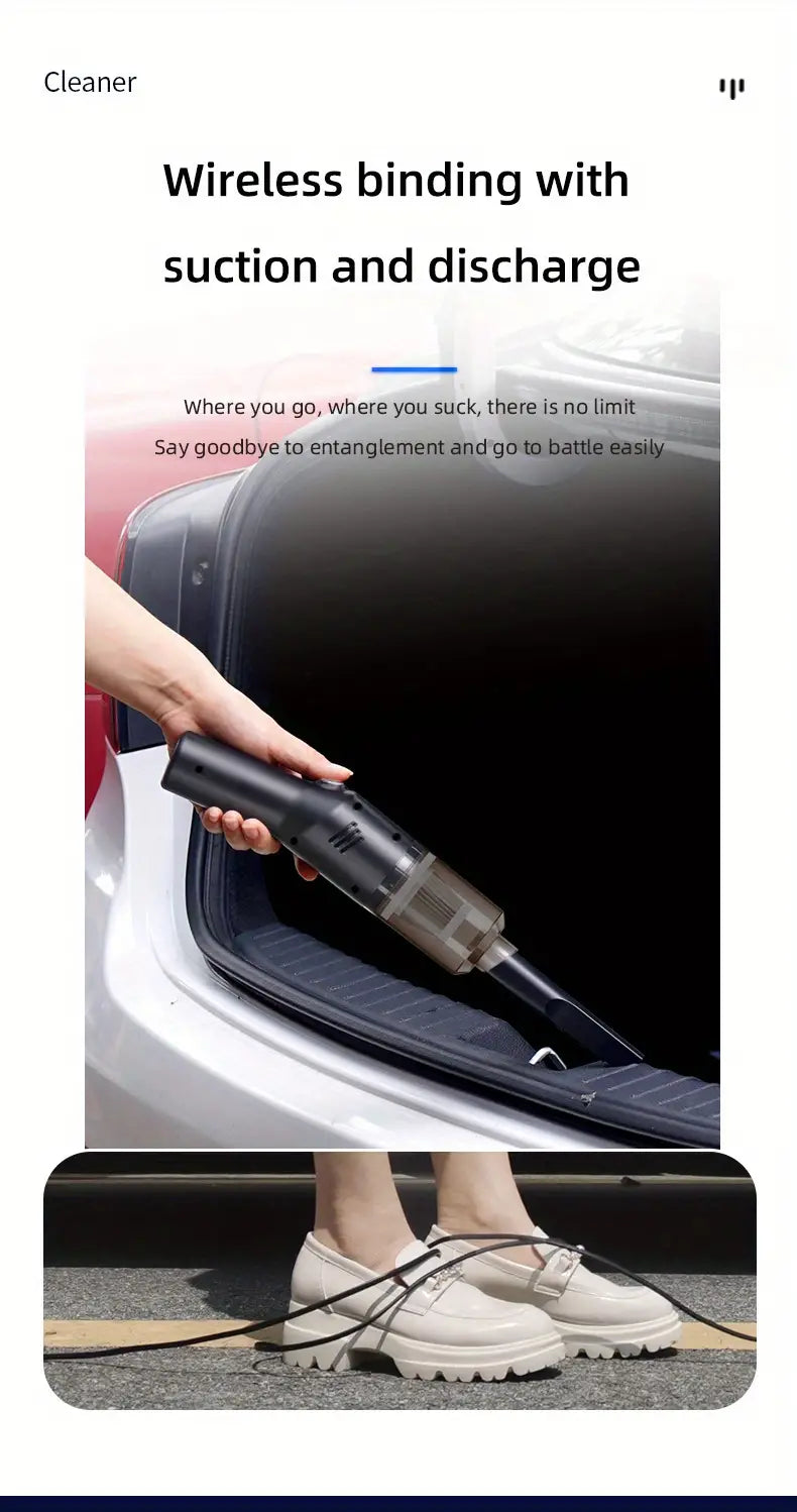 PrimeCart - Wireless Car Vacuum Cleaner with Powerful Suction