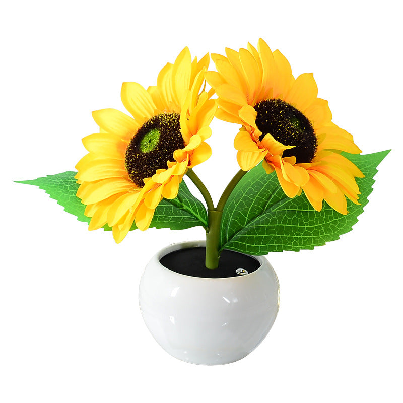 PrimeCart - Touch Rechargeable LED Sunflower Night Light Bouquet
