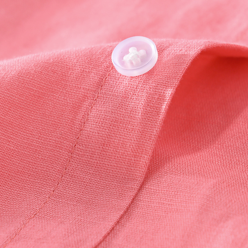 PrimeCart - Men's Cotton-Linen Long Sleeve Shirt