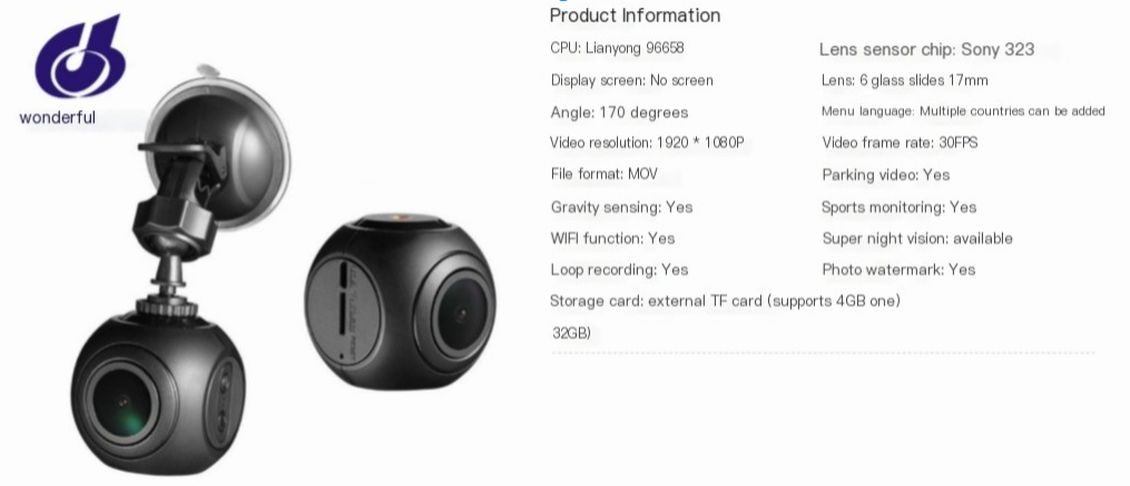 PrimeCart - Mini WiFi FHD 1080P Car Dash Cam with GPS & Night Vision