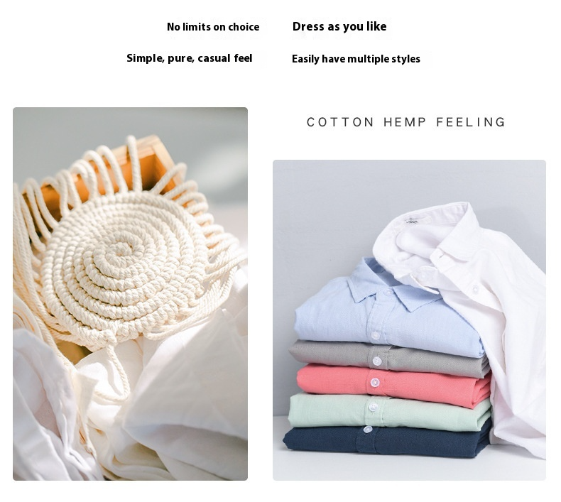 PrimeCart - Men's Cotton-Linen Long Sleeve Shirt