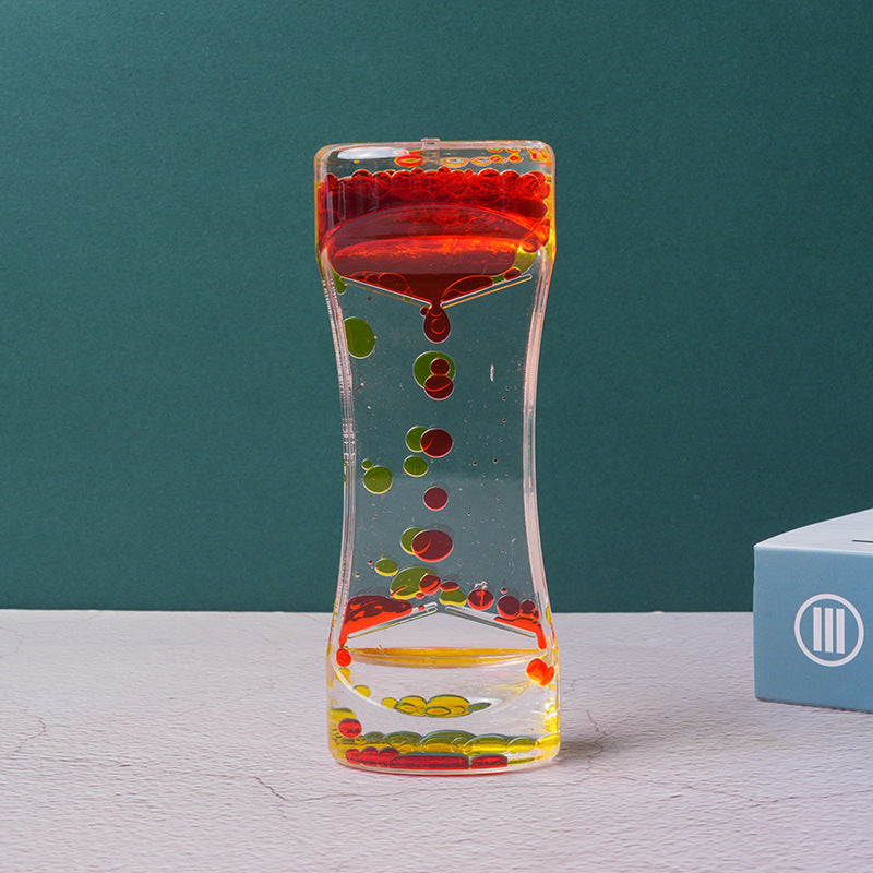 PrimeCart - Dual Color Liquid Acrylic Hourglass Timer Decor