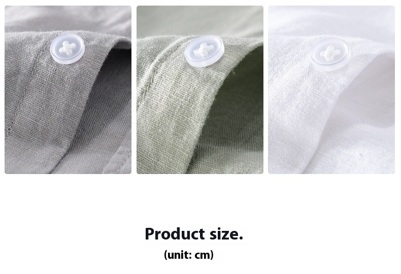 PrimeCart - Men's Cotton-Linen Long Sleeve Shirt