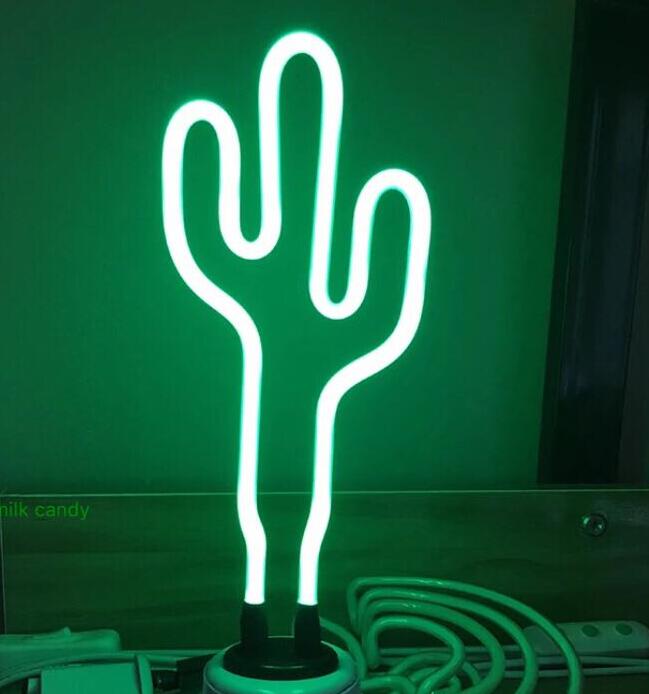 PrimeCart - LED Pineapple And Cactus Table Lamp