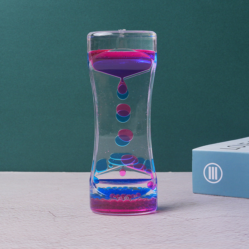 PrimeCart - Dual Color Liquid Acrylic Hourglass Timer Decor