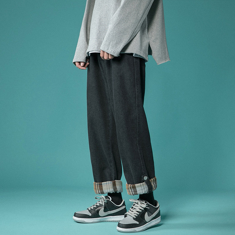 PrimeCart - Men's Korean Nine-Point Loose Trendy Jeans